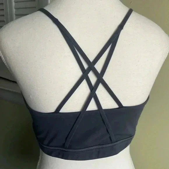 We over Me strappy washed black sports bra - Picture 5 of 13